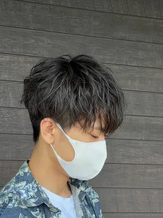 ミディアム カラー 太白区白髪ぼかし/ ボブカット/千葉達人のヘアスタイル