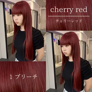 セミロング カラー 🍒暖色✖️レイヤー ／Haruna🍒のヘアスタイル
