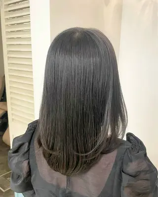 ミディアム カラー パーマ 森山 陽菜のヘアスタイル