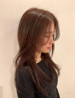 ロング カラー 切りっぱなしBOB 職人💜Anzuのヘアスタイル