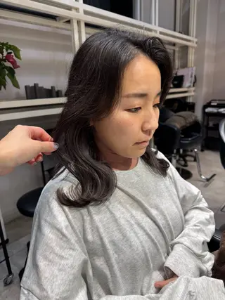 ミディアム カラー Dxxxx III所属・女性目線の大人 メンズ*Ayakaのヘアスタイル