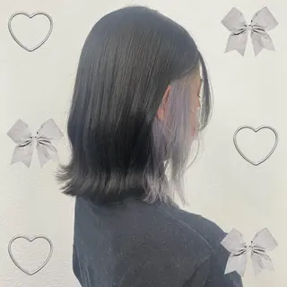 セミロング カラー 韓国ヘア特化 💟 ララア 💟のヘアスタイル