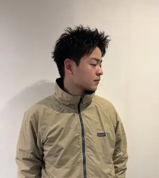 ショート パーマ メンズ north east登戸店所属・shinta スパイキーショートのヘアスタイル