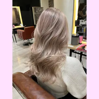 カラー 岐阜グレージュカラー 韓国ヘアLinaのヘアスタイル