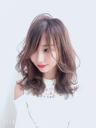セミロング 指名支持率NO.1 スタイリストのヘアスタイル