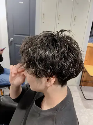 ショート メンズパーマ shell 宮下のヘアスタイル