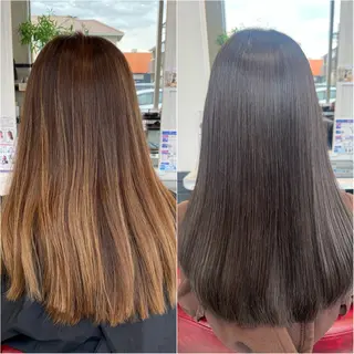 ロング カラー TELAHAIR成田 マネージャー吉野美羽のヘアスタイル