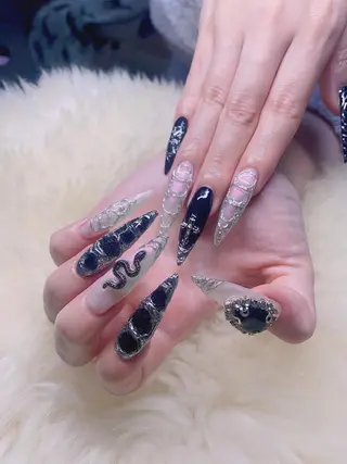 ロング 💜MIYA nail川崎店のネイルデザイン