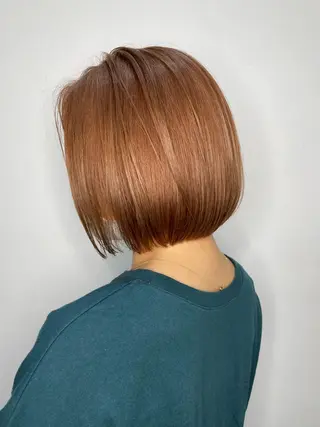 ミディアム カラー 安田 蓮のヘアスタイル