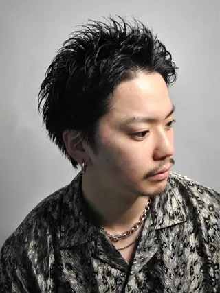 ショート HIRO GINZApremium barber新宿所属・星野 真のヘアスタイル