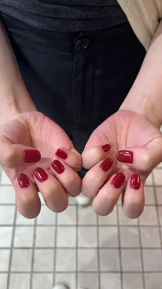 メンズ ネイル ボブ/暖色カラー コウボヒカルのヘアスタイル