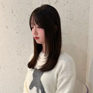 ミディアム カラー mai / linoah˚✧のヘアスタイル