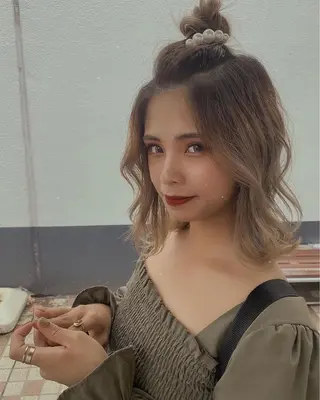 ミディアム ヘアアレンジ 🌻井上 マリー🌻のヘアスタイル