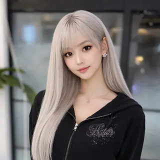 ロング リエンスクレア川田 髪質改善/ブリーチのヘアスタイル