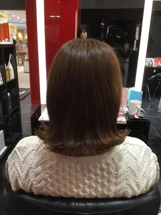 ミディアム Annon プライベートサロンのヘアスタイル