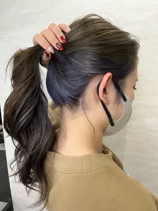 ロング カラー ヘアアレンジ 駅チカ【ali'i】 アリイ花崎友美☘のヘアスタイル