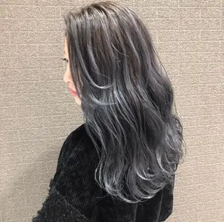 ロング カラー ヘアアレンジ アンドウ ユウ/ レイヤーカット/韓国のヘアスタイル