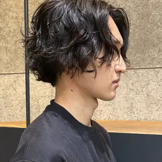 パーマ メンズ ブリーチカラー特化 🌱/渡邉日向のヘアスタイル