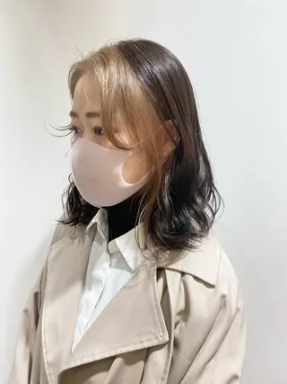 ミディアム カラー 🐺ウルフ/レイヤー 似合わせ‎🤍沙羅のヘアスタイル