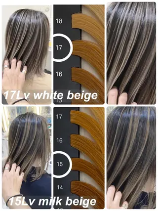 ミディアム カラー 山崎俊輔/髪質改善 /バレイヤージュのヘアスタイル