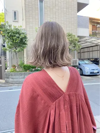 ショート カラー cie所属・ボブ/ミニボブ 透明感カラーkadoのヘアスタイル