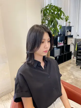 ミディアム STYLE エキシティ店所属・【似合わせパーマ】 STYLE 杉原　魁のヘアスタイル