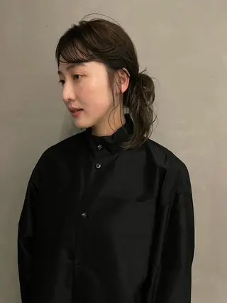 セミロング 佐伯 和佳のヘアスタイル