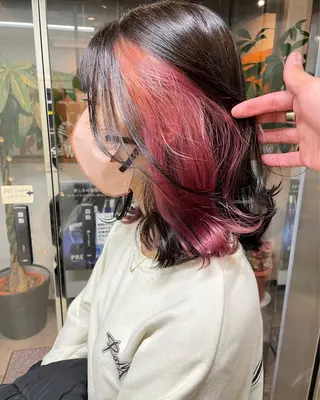 ミディアム カラー 髪質改善/ブリーチ 田代 龍我のヘアスタイル