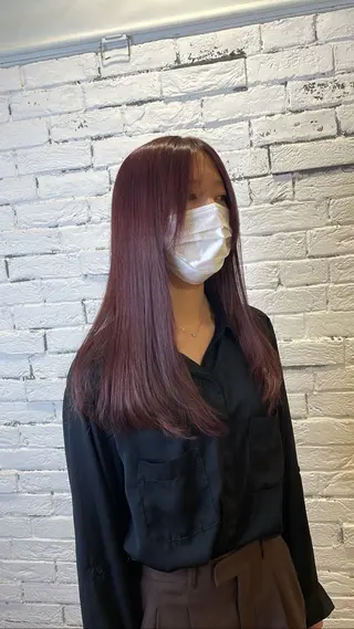 ロング カラー シマノ フミヤのヘアスタイル
