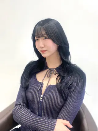 ロング カラー 岡山 愛のヘアスタイル