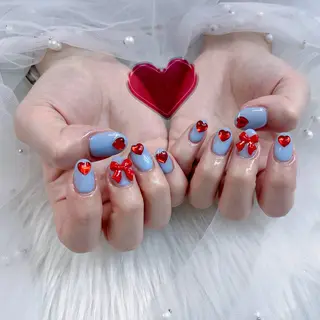 ネイル パーツ全部¥110 サロンミミのネイルデザイン