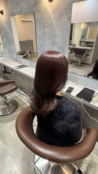 ロング カラー 清水 菜々子のヘアスタイル