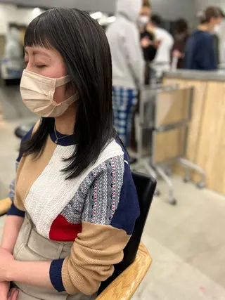 セミロング ヘアアレンジ 誰よりも丁寧なカット 🍀小林輝のヘアスタイル