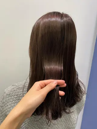 セミロング カラー ✨透明感カラー✨ 🦖佐々木未来🦕のヘアスタイル