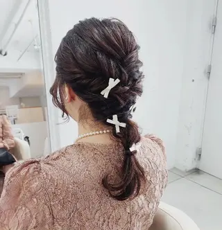 ミディアム ヘアアレンジ 樋口 千尋のヘアスタイル
