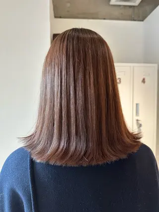 ミディアム Annie 吉田 裕美のヘアスタイル