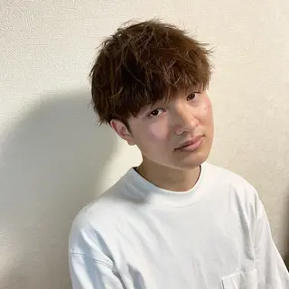 ショート メンズ メンズカット✂️ パーマ寺西優真のヘアスタイル