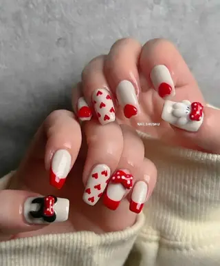 ネイル 3dパーツ/流行り 👧shushu❤️のネイルデザイン