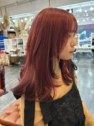 セミロング YUIMARL岡山店 HONOKAのヘアスタイル