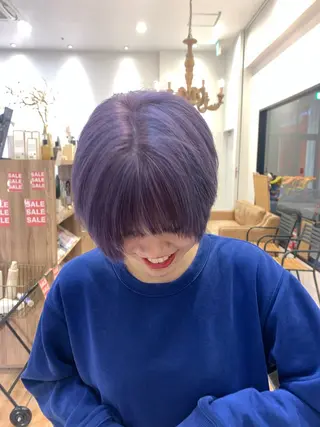 ショート カラー D’asty梓川所属・山崎 夢奈のヘアスタイル
