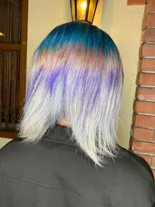 ミディアム カラー パーマ ヘアアレンジ メンズ キッズ ネイル マツエク・マツパ emu所属・🌈髪質改善・美髪矯 正・平野瀬乃🌈のヘアスタイル