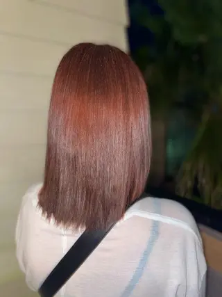 カラー diar湘南台店所属・ふくだももこ🍑 つるっとボブのヘアスタイル