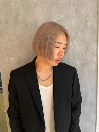 ミディアム カラー メンズ Riku /西荻窪のヘアスタイル