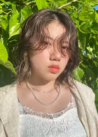 ミディアム 前田 香恋のヘアスタイル