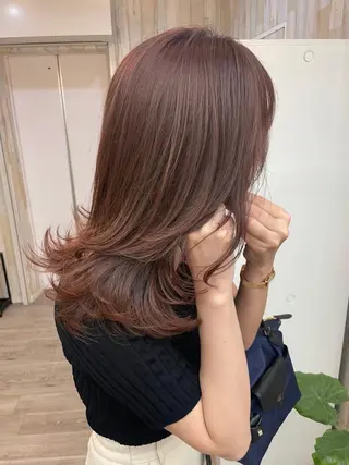 セミロング カラー パーマ 【ヘアケア特化型】 newi天王寺のヘアスタイル