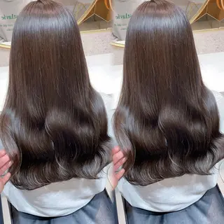 カラー misaki 💞 新宿/透明感カラーのヘアスタイル