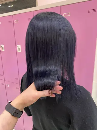 ミディアム カラー SALOWIN横浜所属・𓍯韓国style/ 髪質改善𓍯中村和希のヘアスタイル