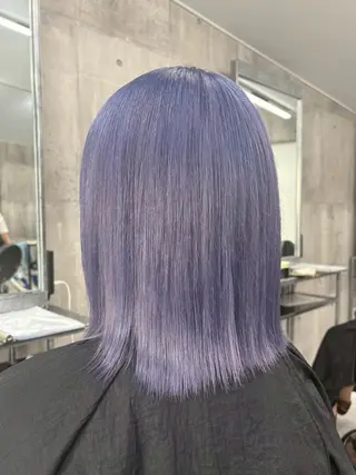 ミディアム カラー パーマ ヘアアレンジ メンズ キッズ レイヤー×ハイトーン / mihana🪐のヘアスタイル