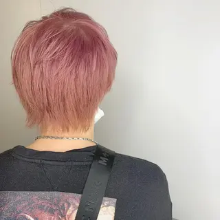 ショート メンズ 🎀暖色カラー🎀 ♡yurika♡のヘアスタイル