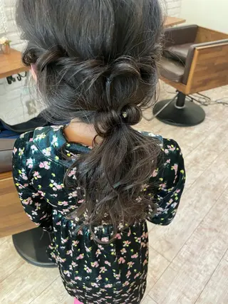 セミロング ヘアアレンジ SHANTi 飯塚 ヘアセット/髪質改善のヘアスタイル